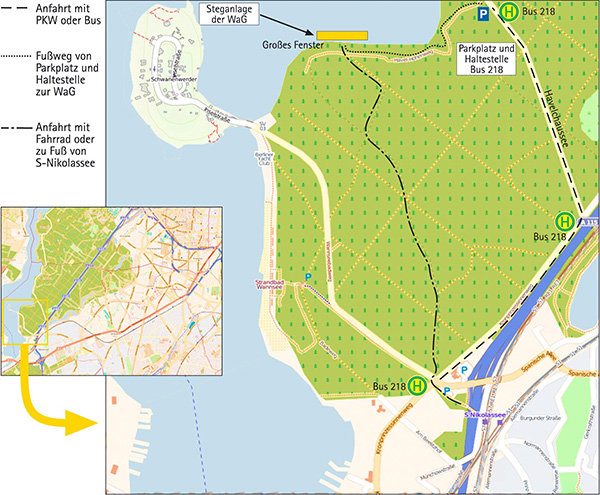Lage Segelgemeinschaft Berliner Waldorfschulen